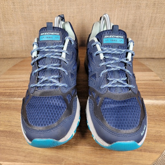 Skechers Hillcrest Pure Escapade Trail Running Shoes Women's 9.5 Navy Sneakers - Picture 2 of 9